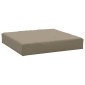 vidaXL Μαξιλάρια Παλέτας Taupe 60x60x9,5 εκ. από Ύφασμα Oxford