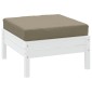 vidaXL Μαξιλάρια Παλέτας Taupe 60x60x9,5 εκ. από Ύφασμα Oxford