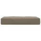 vidaXL Μαξιλάρια Παλέτας Taupe 60x60x9,5 εκ. από Ύφασμα Oxford
