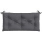 vidaXL Μαξιλάρι Πάγκου Κήπου Ανθρακί 110x50x7 εκ. Ύφασμα Oxford