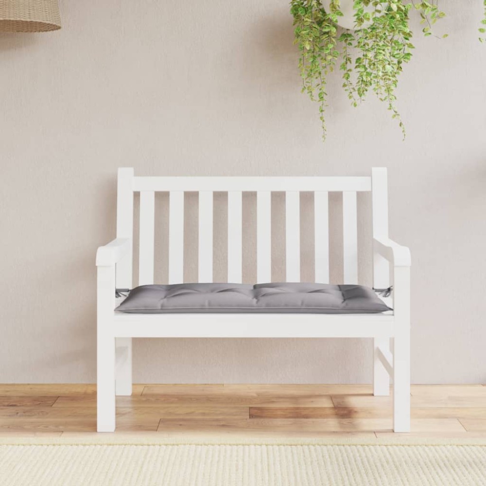 vidaXL Μαξιλάρι Πάγκου Κήπου Γκρι 110 x 50 x 7 εκ. Ύφασμα Oxford