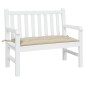 vidaXL Μαξιλάρι Πάγκου Κήπου Μπεζ 110x50x7 εκ. Ύφασμα Oxford