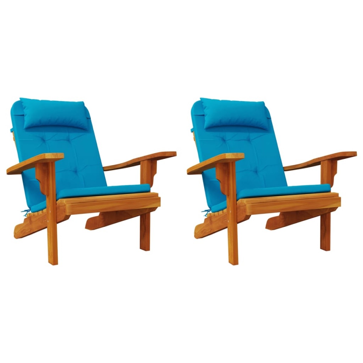 vidaXL Μαξιλάρια Καρέκλας Adirondack 2 τεμ. Γαλάζια από Ύφασμα Oxford