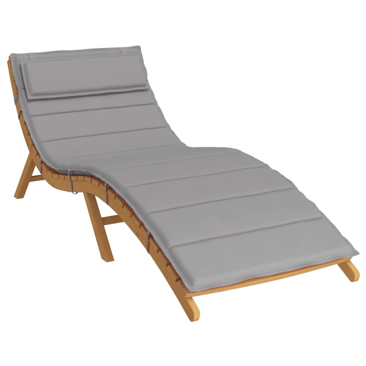 vidaXL Μαξιλάρι Ξαπλώστρας Γκρι 180 x 60 x 3 εκ. από Ύφασμα Oxford