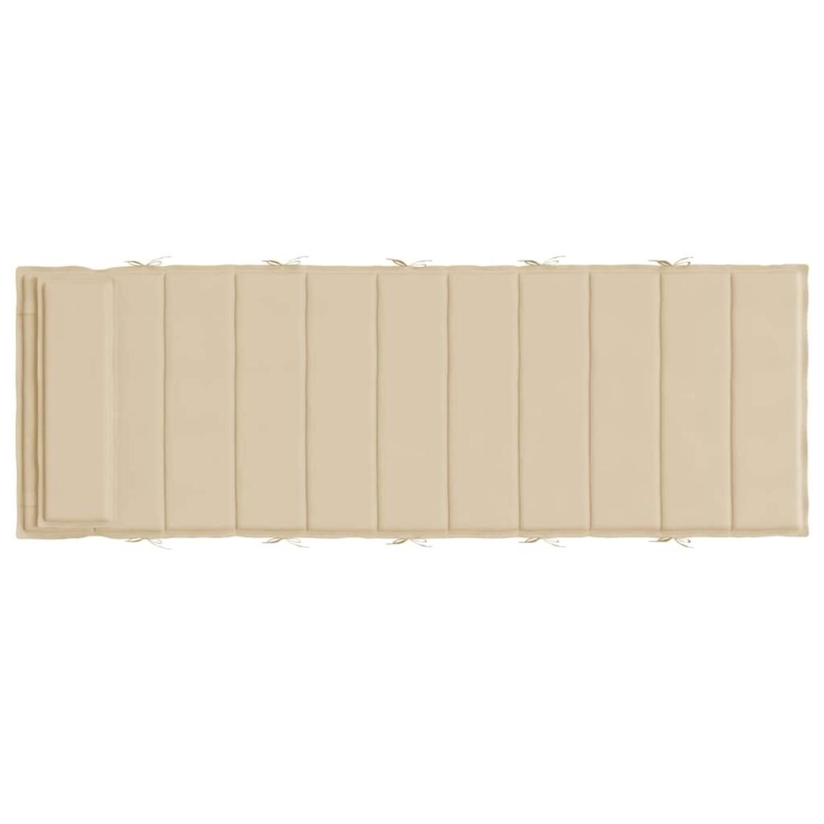 vidaXL Μαξιλάρι Ξαπλώστρας Μπεζ 180 x 60 x 3 εκ. από Ύφασμα Oxford