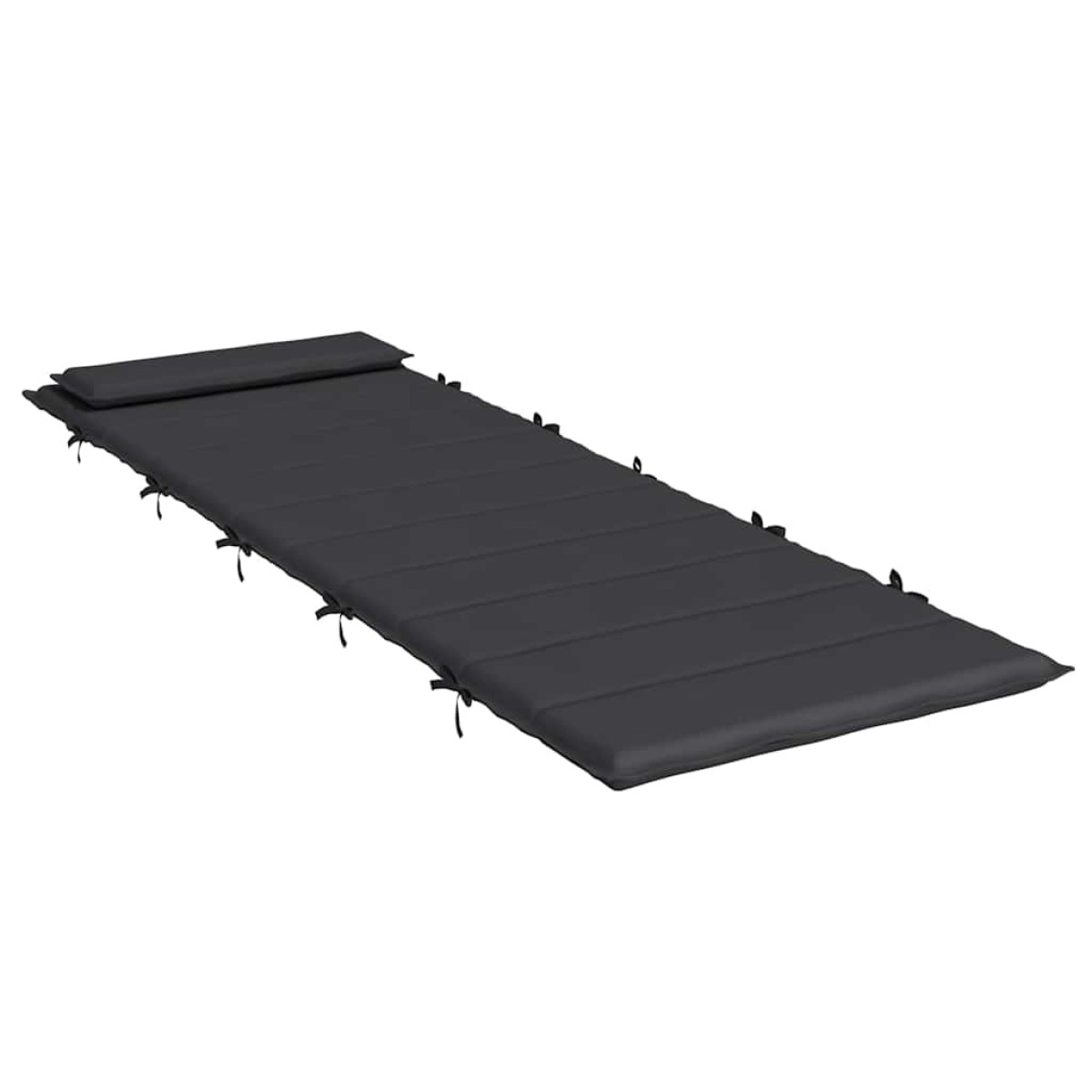 vidaXL Μαξιλάρι Ξαπλώστρας Μαύρο 180 x 60 x 3 εκ. από Ύφασμα Oxford