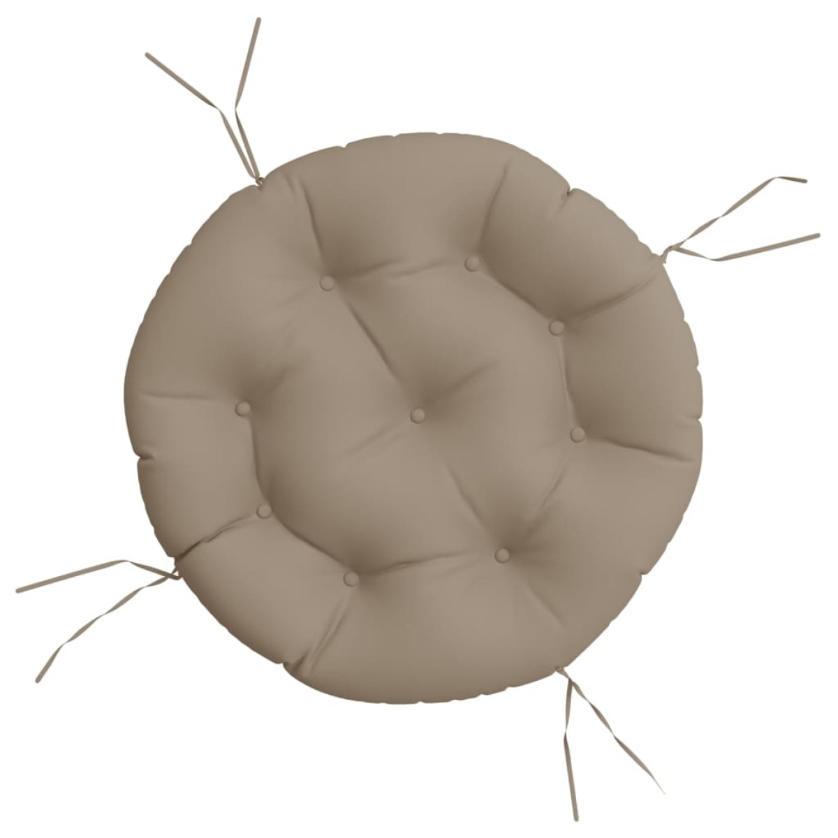 vidaXL Μαξιλάρι Στρογγυλό Taupe Ø 60 x 11 εκ. από Ύφασμα Oxford