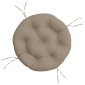 vidaXL Μαξιλάρι Στρογγυλό Taupe Ø 60 x 11 εκ. από Ύφασμα Oxford