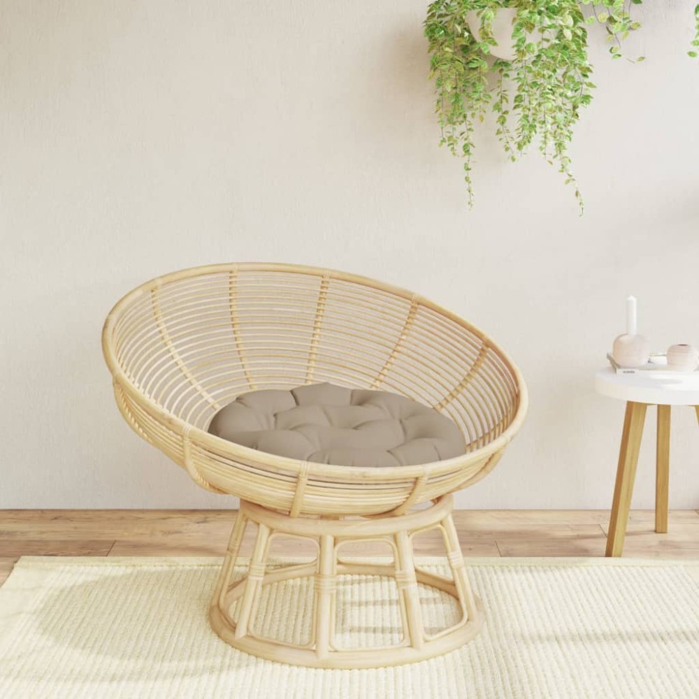 vidaXL Μαξιλάρι Στρογγυλό Taupe Ø 60 x 11 εκ. από Ύφασμα Oxford