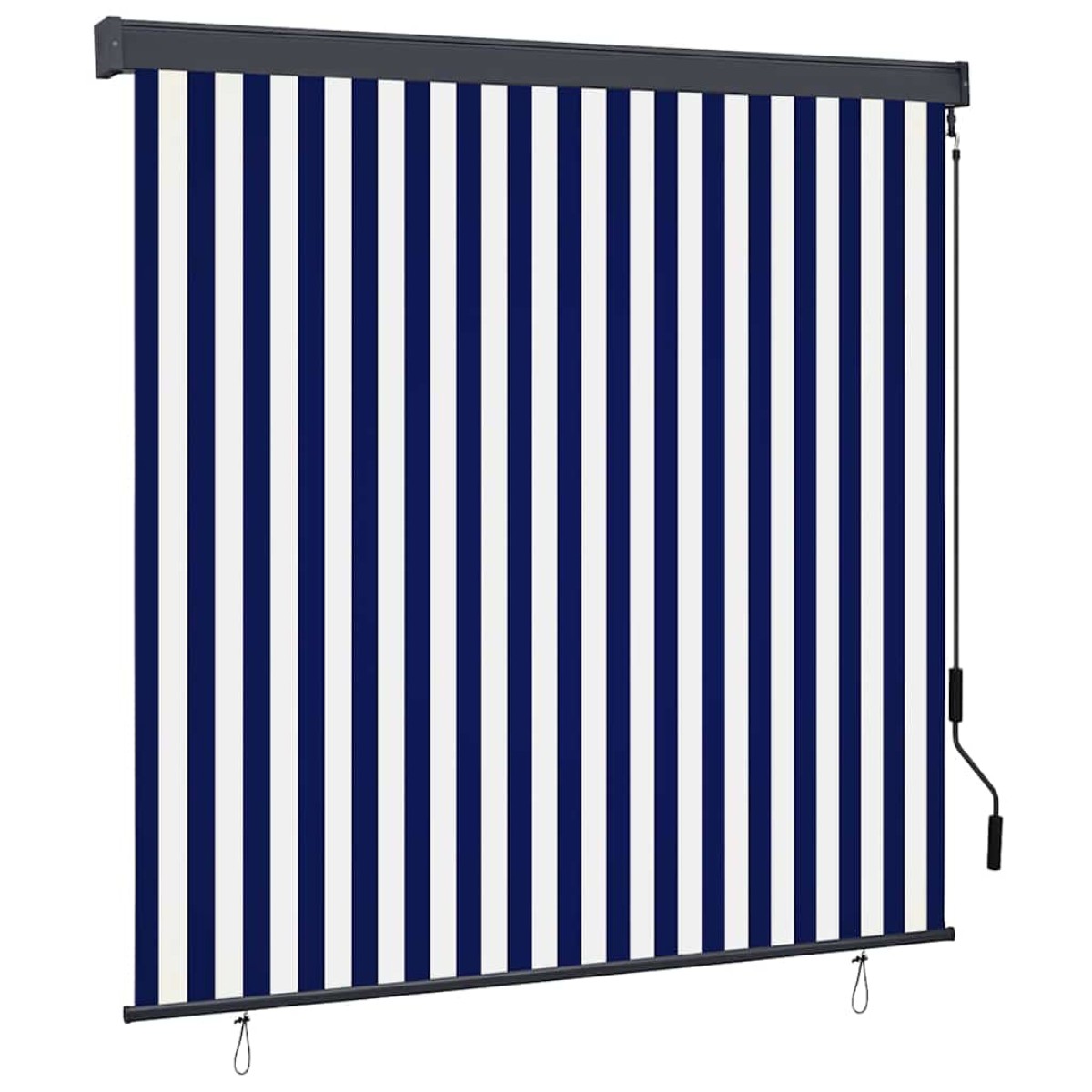vidaXL Ρόλερ Μπλε και άσπρο 180 x 250 cm Ύφασμα και Αλουμίνιο
