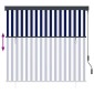 vidaXL Ρόλερ Μπλε και άσπρο 180 x 250 cm Ύφασμα και Αλουμίνιο