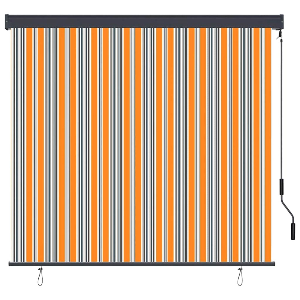 vidaXL Ρόλερ Κίτρινο και Μπλε 180 x 250 cm Ύφασμα και Αλουμίνιο