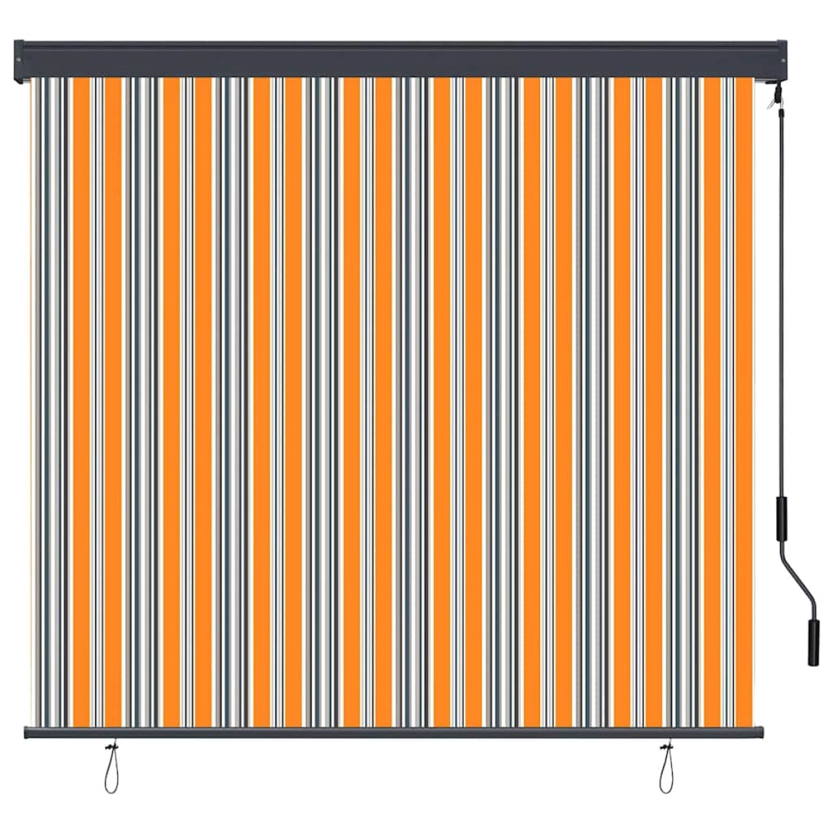 vidaXL Ρόλερ Κίτρινο και Μπλε 180 x 250 cm Ύφασμα και Αλουμίνιο