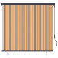 vidaXL Ρόλερ Κίτρινο και Μπλε 180 x 250 cm Ύφασμα και Αλουμίνιο