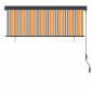 vidaXL Ρόλερ Κίτρινο και Μπλε 180 x 250 cm Ύφασμα και Αλουμίνιο