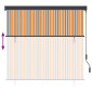 vidaXL Ρόλερ Κίτρινο και Μπλε 180 x 250 cm Ύφασμα και Αλουμίνιο