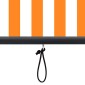 vidaXL Ρόλερ Λευκό και Πορτοκαλί 180 x 250 cm Ύφασμα και Αλουμίνιο