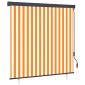 vidaXL Ρόλερ Λευκό και Πορτοκαλί 180 x 250 cm Ύφασμα και Αλουμίνιο