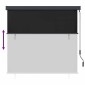 vidaXL Ρόλερ Ανθρακί 180 x 250 cm Ύφασμα και Αλουμίνιο