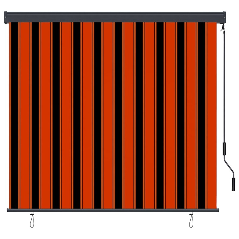 vidaXL Ρόλερ Πορτοκαλί και Καφέ 180 x 250 cm Ύφασμα και Αλουμίνιο