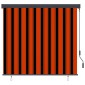 vidaXL Ρόλερ Πορτοκαλί και Καφέ 180 x 250 cm Ύφασμα και Αλουμίνιο