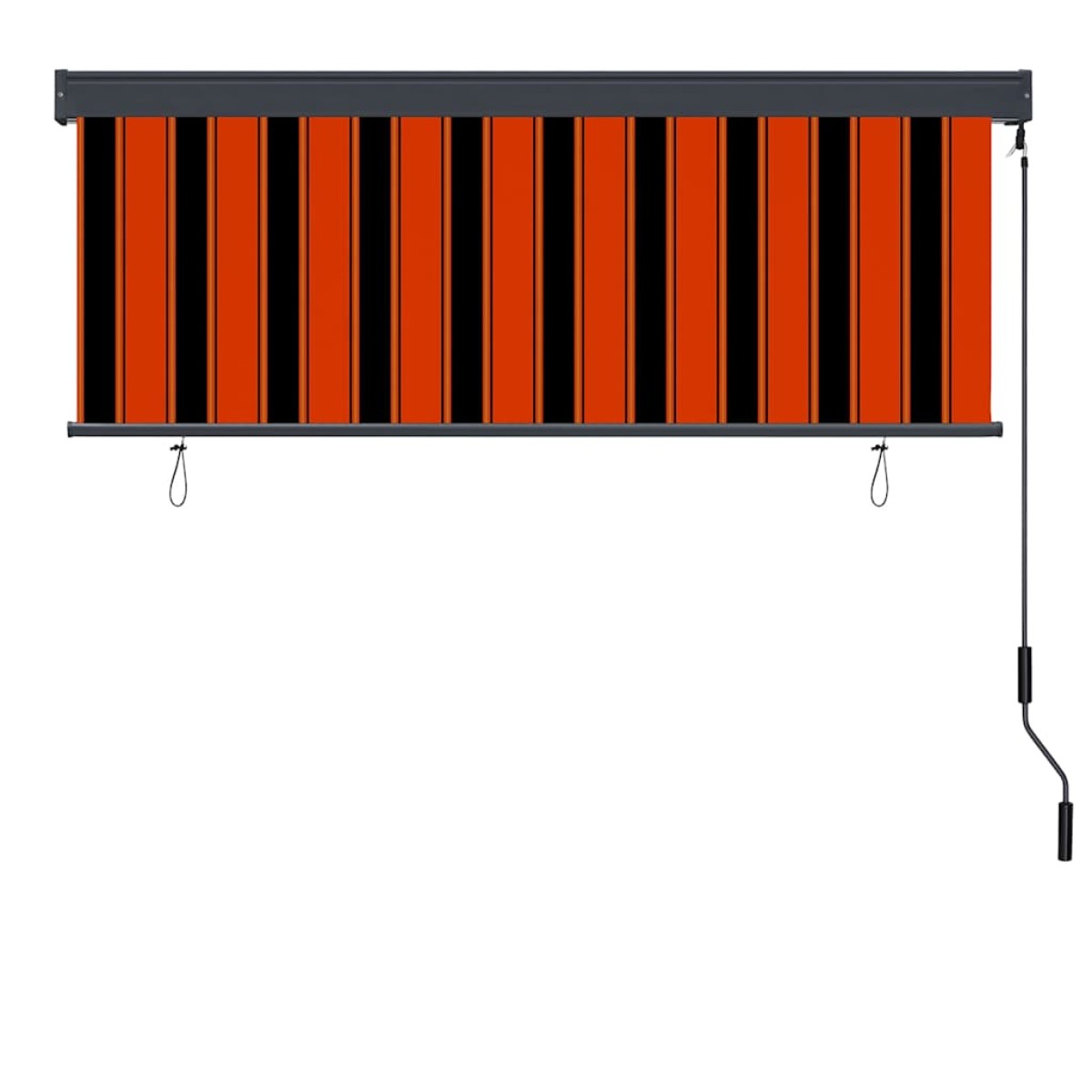 vidaXL Ρόλερ Πορτοκαλί και Καφέ 180 x 250 cm Ύφασμα και Αλουμίνιο