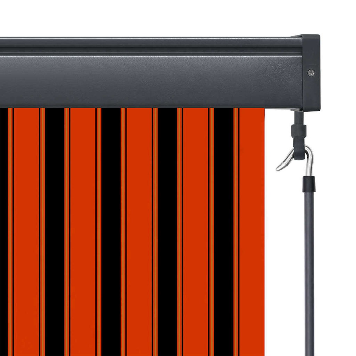 vidaXL Ρόλερ Πορτοκαλί και Καφέ 180 x 250 cm Ύφασμα και Αλουμίνιο