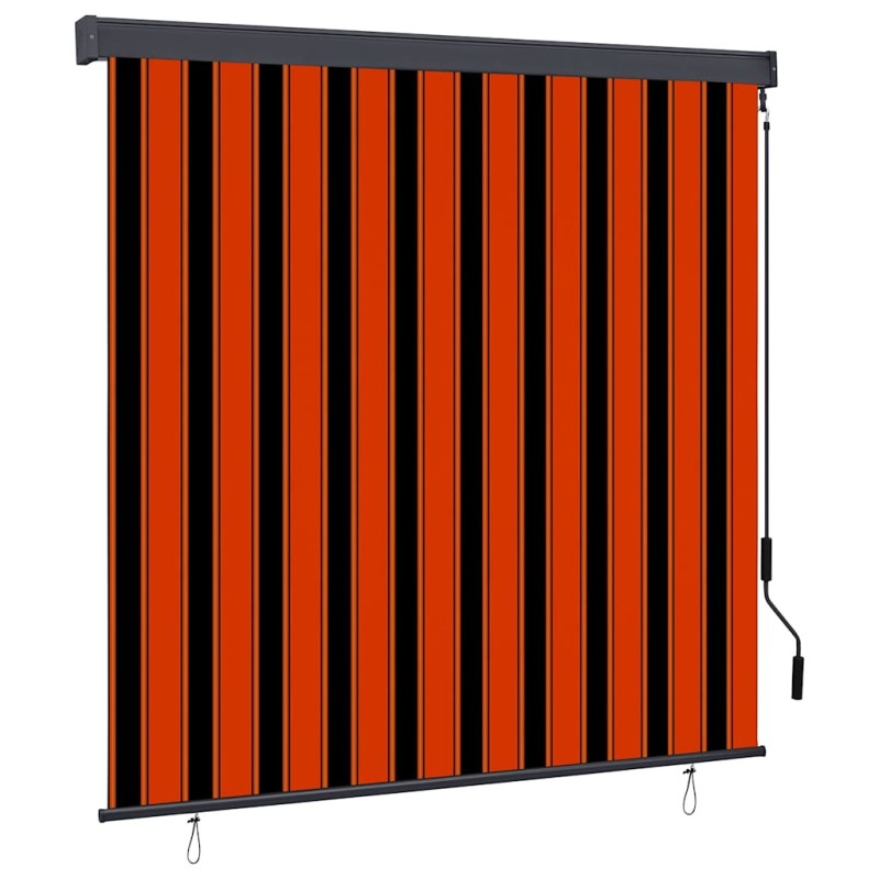 vidaXL Ρόλερ Πορτοκαλί και Καφέ 180 x 250 cm Ύφασμα και Αλουμίνιο