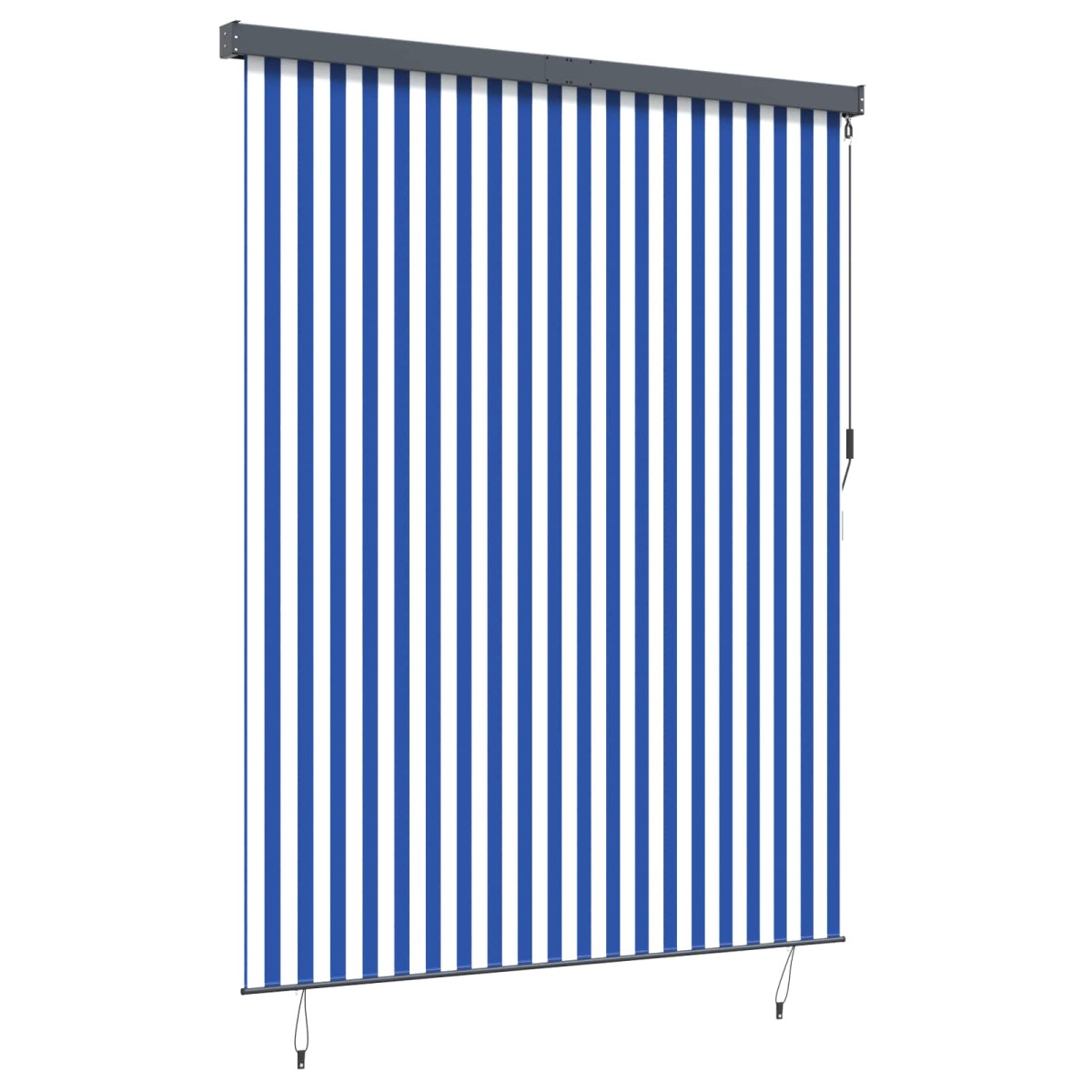 vidaXL Ρόλερ (στόρι) Μπλε και άσπρο 220 x 250 cm Ύφασμα και Αλουμίνιο