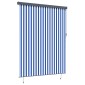 vidaXL Ρόλερ (στόρι) Μπλε και άσπρο 220 x 250 cm Ύφασμα και Αλουμίνιο
