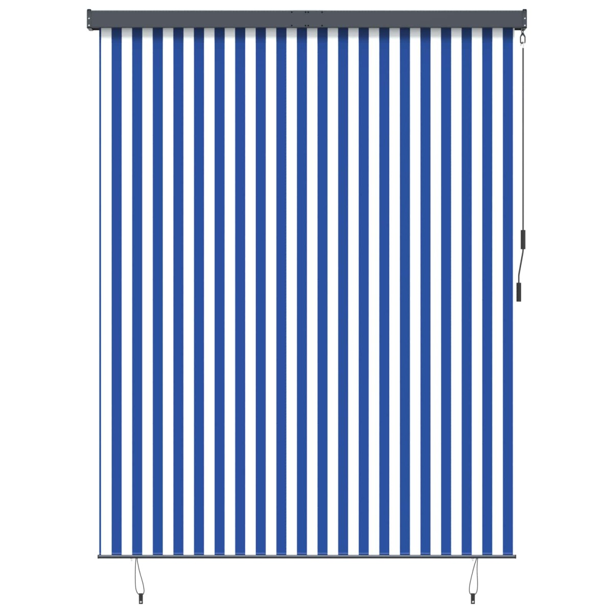 vidaXL Ρόλερ (στόρι) Μπλε και άσπρο 220 x 250 cm Ύφασμα και Αλουμίνιο