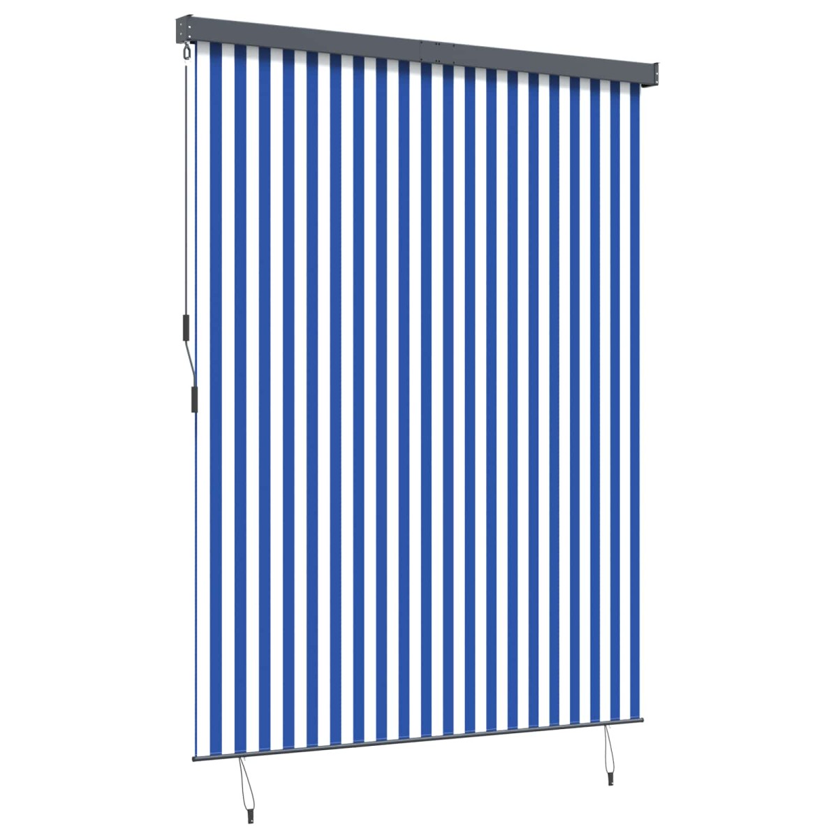 vidaXL Ρόλερ (στόρι) Μπλε και άσπρο 220 x 250 cm Ύφασμα και Αλουμίνιο
