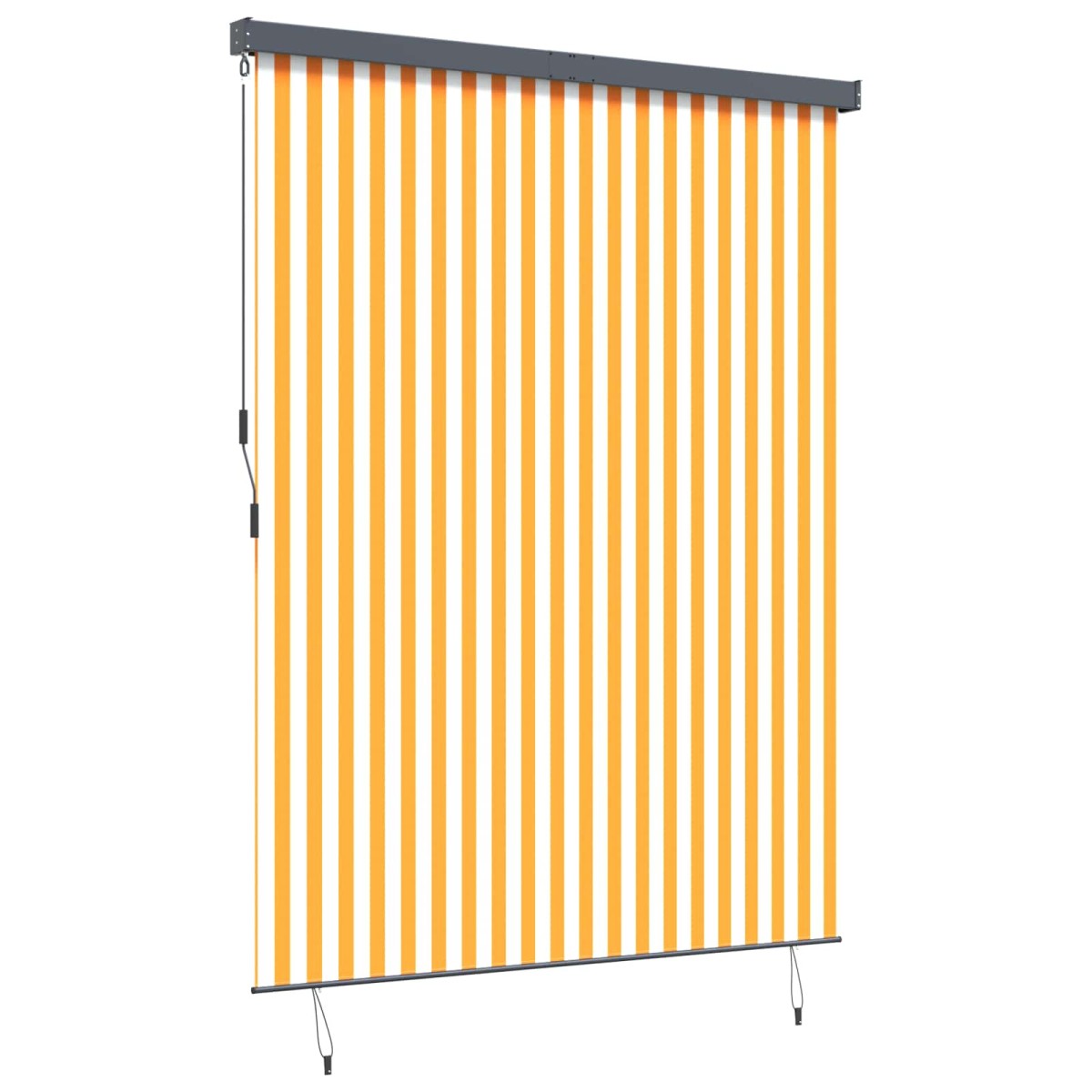 vidaXL Ρόλερ (στόρι) Λευκό και Πορτοκαλί 220 x 250 cm