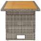vidaXL Τραπέζι Κήπου Γκρι 100x50x43/63 εκ. Μασίφ Ακακία & Συνθ. Ρατάν
