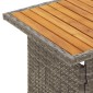 vidaXL Τραπέζι Κήπου Γκρι 100x50x43/63 εκ. Μασίφ Ακακία & Συνθ. Ρατάν