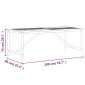vidaXL Τραπεζαρία Κήπου 200 x 90 x 74 εκ. από Μασίφ Ξύλο Ακακίας