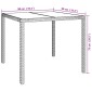 vidaXL Τραπέζι Κήπου Καφέ 90 x 90 x 75 cm συνθετικό ρατάν