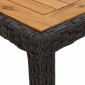 vidaXL Τραπέζι Κήπου Μαύρο 90 x 90 x 75 cm συνθετικό ρατάν