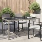 vidaXL Τραπέζι Κήπου Γκρι 150 x 90 x 75 cm συνθετικό ρατάν