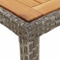 vidaXL Τραπέζι Κήπου Γκρι 150 x 90 x 75 cm συνθετικό ρατάν