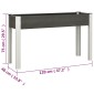 vidaXL Ζαρντινιέρα Κήπου Υπερυψωμένη Γκρι 120x 40 x 75 εκ. από WPC