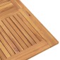 vidaXL Τραπέζι Κήπου Πτυσσόμενο 120 x 120 x 75 εκ. Μασίφ Ξύλο Teak