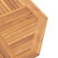 vidaXL Τραπέζι Κήπου Πτυσσόμενο 120 x 120 x 75 εκ. Μασίφ Ξύλο Teak