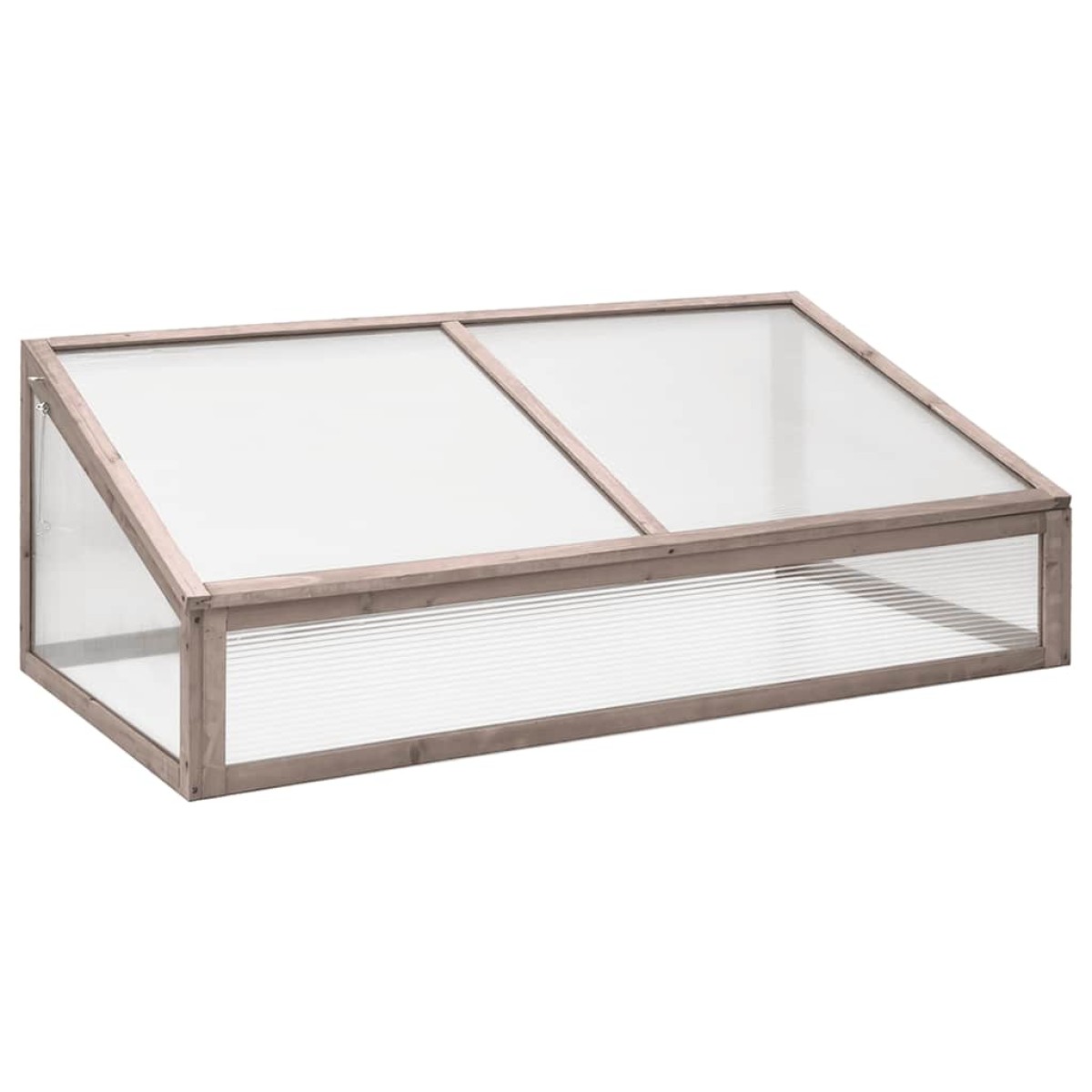 vidaXL Θερμοκήπιο Γκρι 110 x 58,5 x 39 εκ. από Ξύλο Ελάτης