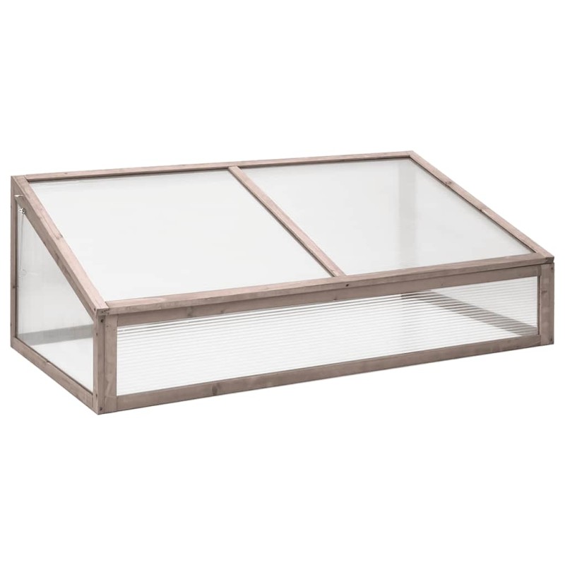 vidaXL Θερμοκήπιο Γκρι 110 x 56 x 39 εκ. από Ξύλο Ελάτης