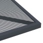 vidaXL Τραπέζι Κήπου Ανθρακί με Πλέγμα 50x50x7 εκ. Ατσάλινο
