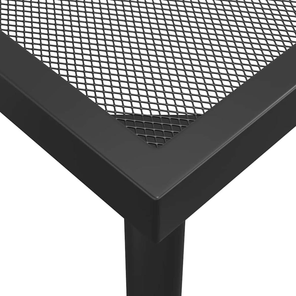 vidaXL Τραπέζι Κήπου Ανθρακί με Πλέγμα 165 x 80 x 72 εκ. Ατσάλινο