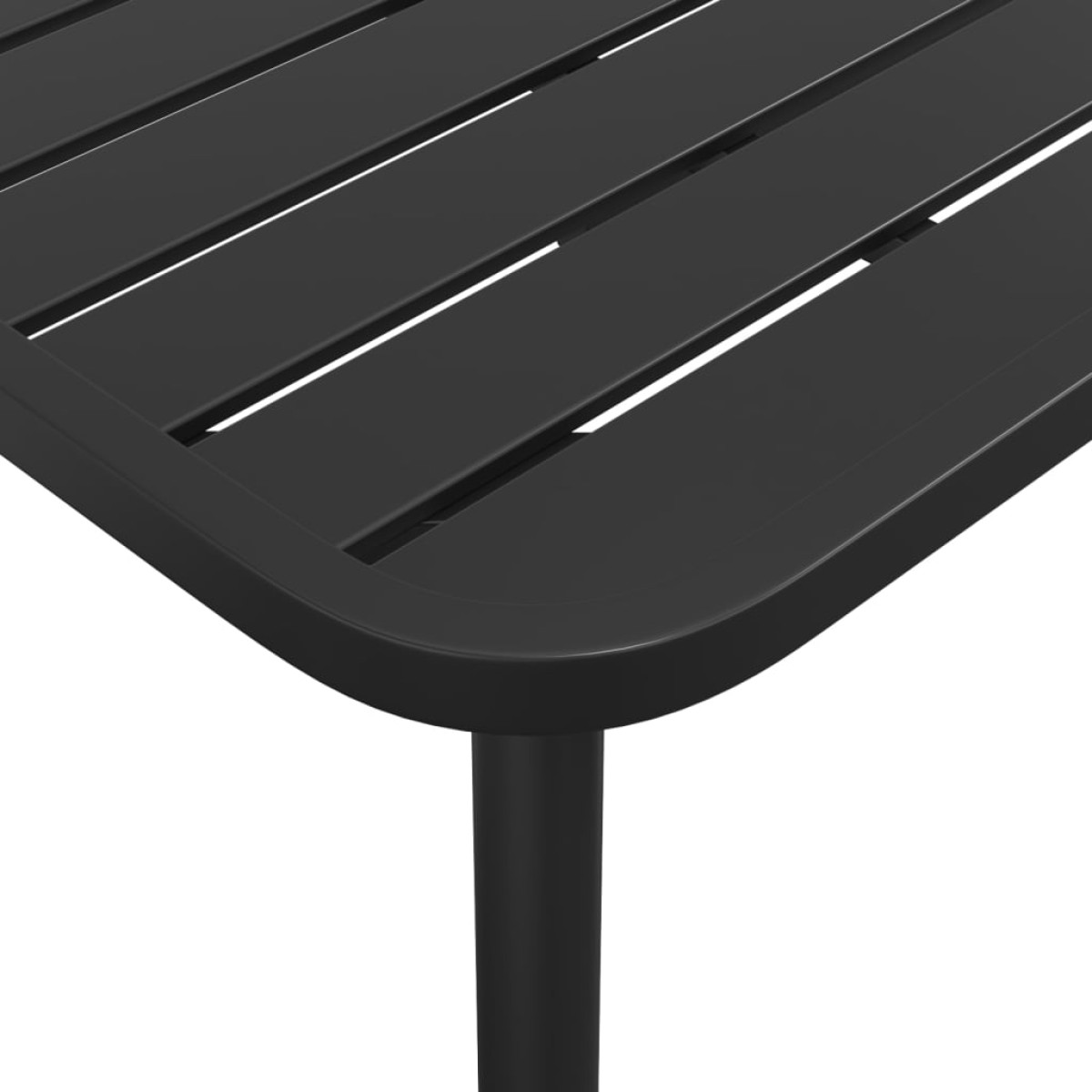 vidaXL Τραπέζι Κήπου Ανθρακί 200x100x71 εκ. Ατσάλινο