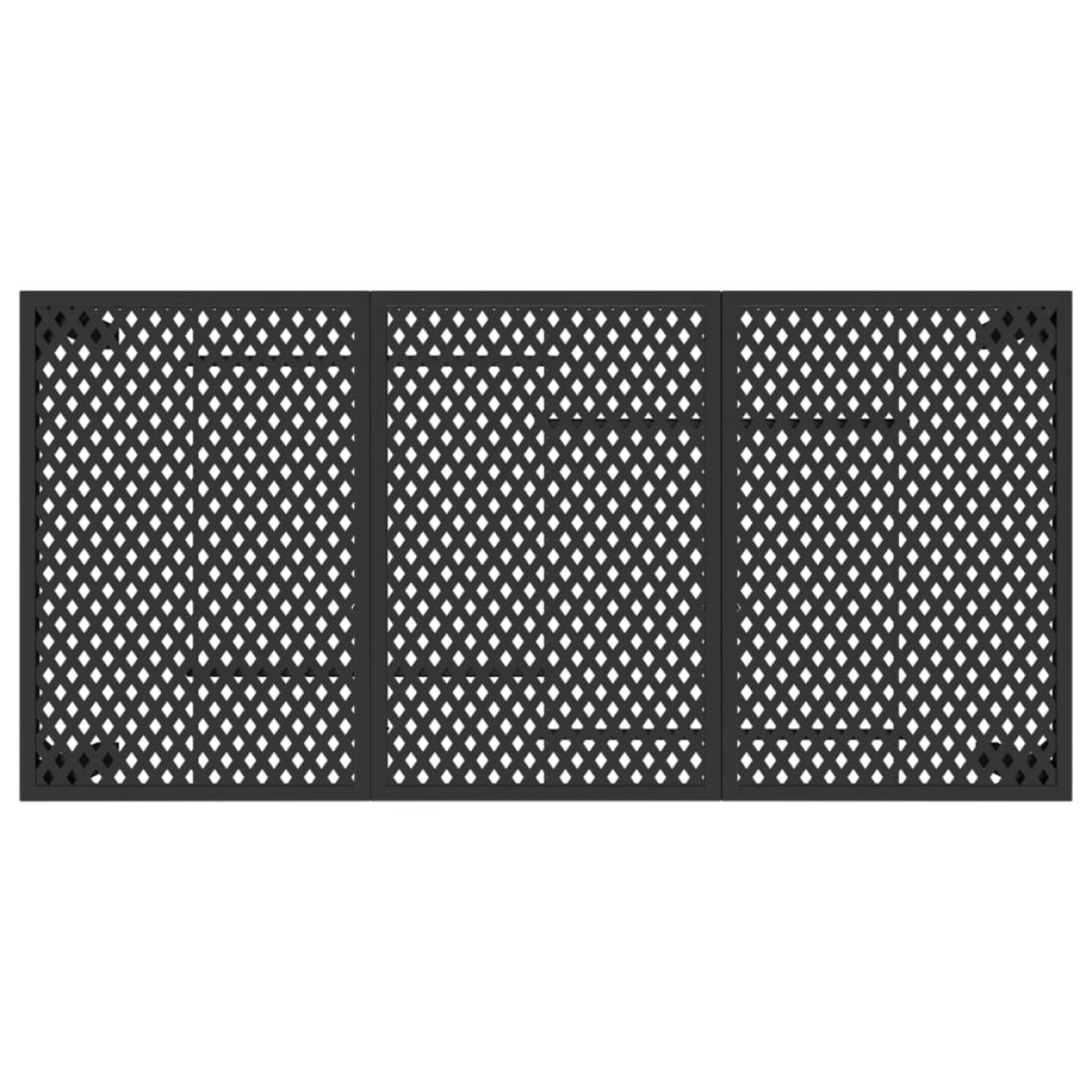 vidaXL Τραπέζι Κήπου Ανθρακί 165x80x72 εκ. Ατσάλινο