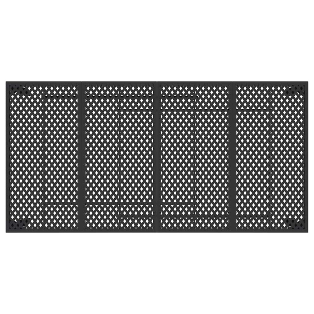 vidaXL Τραπέζι Κήπου Ανθρακί 200x100x72 εκ. Ατσάλινο